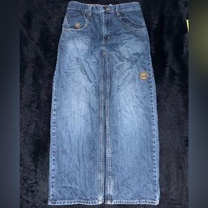 Vintage Timberland Baggy Jeans
-Size Boys18/ Fits Mens 28or29